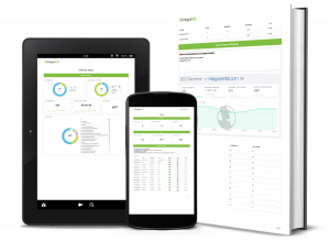 digital experience reports shown on different devices and screens